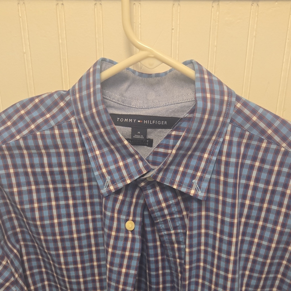 Tommy Hilfiger Blue Casual Button Down Shirt